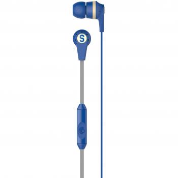 Skullcandy Ill-Famed - Auriculares intraurales con micrófono en línea integrado, color azul marino y crema