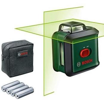 Bosch UniversalLevel 360 - Láser de Líneas Cruzadas Autonivelante con Alcance de 24m y Alta Precisión