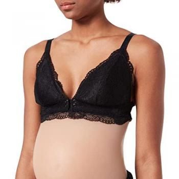 Sujetador de Lactancia Mamalicious Zenina con Encaje Negro Talla S