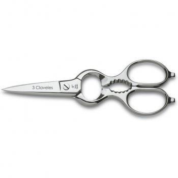 3 Claveles 407 - Tijera de cocina varios usos Satin 20 cm