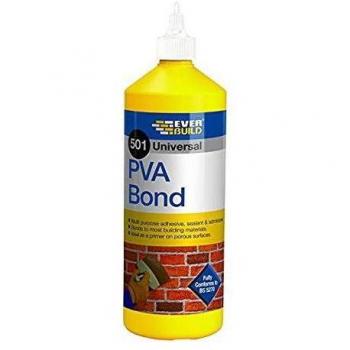 Everbuild EVBPVA05L 501 Universal PVA Bond, Blanco, 500 ml