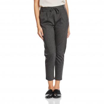 Only Poptrash Life Easy Slim Fit Trousers - Dark Grey Melange
