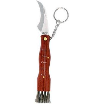 Navaja Imex el Zorro Setas Acero Inoxidable 6 cm con Llavero y Funda