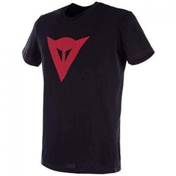 Dainese 1896742-606-S Camiseta, Negro/Rojo, S