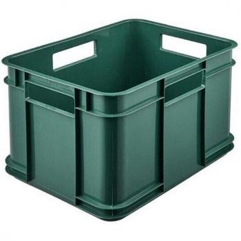 KEEEPER - CAJA DE ALMACENAJE EUROBOX M, PLÁSTICO ECO (PP), 35 X 27 X 22 CM, 16 L, VERDE