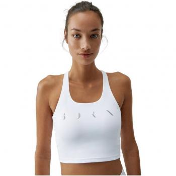 Top de mujer Daira Born Living Yoga - Sujetador blanco negro gris - XS