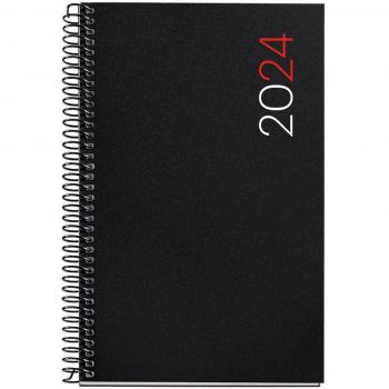 Agenda espiral MiquelRius 2024 día/página City negro