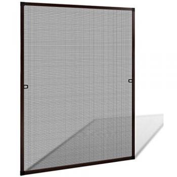 vidaXL Mosquitera de Ventana 100x120 cm Aluminio Blanco Pantalla Insecto Malla