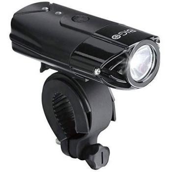 BIGO Luz delantera de bicicleta LED recargable USB - Resistente al agua 2000mAh / 900 lúmenes con 3 modos de luz-Negro