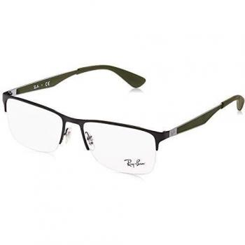 Ray-Ban 0RX6335 Monturas de gafas, Black, 55 para Hombre