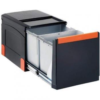 Franke Cube 41 Clasificador de Residuos, Negro, 34.1 x 47.5 x 33.5 cm