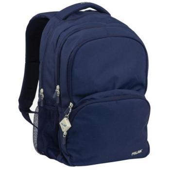 Mochila escolar 4 cremalleras (25L) serie 1918. azul marino MILAN, 624604SNCB