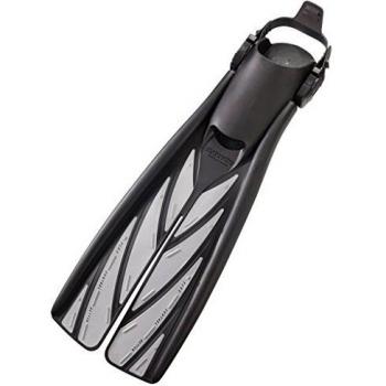 Atomic Aquatic Open Heel Split Fin - Silver - Large