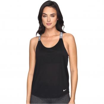 Nike W Nk Dry Elastika Camiseta sin Mangas, Mujer, Negro