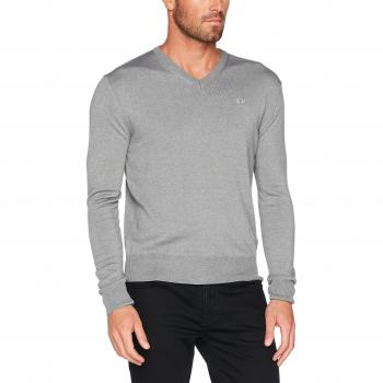 La Martina KMS001 YW020 01002, Jersey para Hombre, Gris