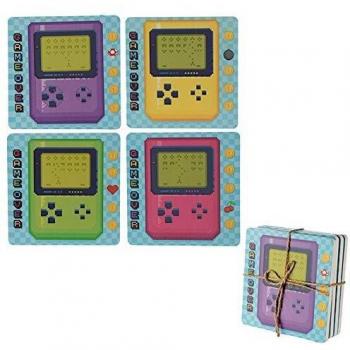 Set de 4 posavasos Game Over