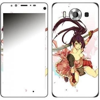 Motivos Disagu Design Skin para Microsoft Lumia 950: Mangagirl-Samurai