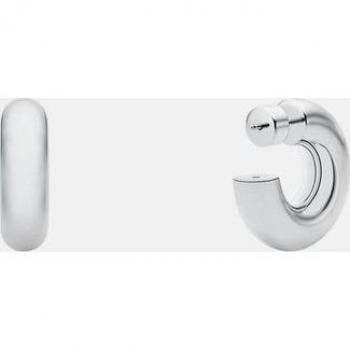 Pendientes de aro metálicos plateados Michael Kors Premium