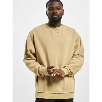 Oversized Open Edge Crew T-Shirt for Men - Warm Sand