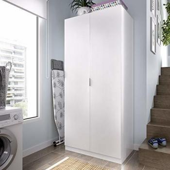 HOMEKIT Armario ropero 2 Puertas, Blanco, 81x184x52 cm