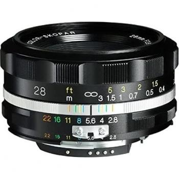 Voigtlander Color Skopar 28mm f/2.8 SL II-S Aspherical Lens for Nikon F - Black
