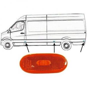 Luz de posición lateral VAN WEZEL 5862915 para VOLKSWAGEN Crafter y MERCEDES-BENZ Sprinter