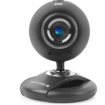 Soyntec Joinsee 600 HD - Webcam 1.3MP, con zoom digital y micrófono integrado, compatible con Windows XP/2000/VISTA/7
