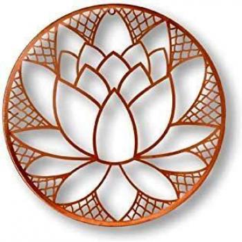 Graham & Brown Art for the Home Rose Gold Lotus Blossom Wire Wall Art