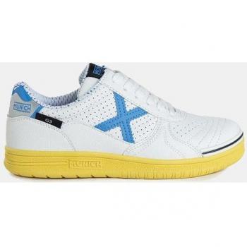 Munich G-3 Kid Profit 388 Zapatillas Deportivas para Niños en Color Blanco con Detalles en Azul