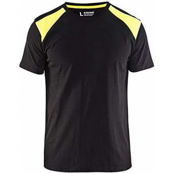 Blaklader Two-Tone Fluorescent T-Shirt XXL - Black/Yellow