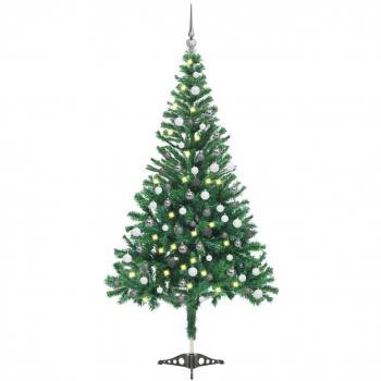 vidaXL Artificial Pre-lit Christmas Tree with Ball Set 120cm 230 Branches
