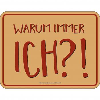 Warum immer ich Placa Alu 17x22cm VR515-1
