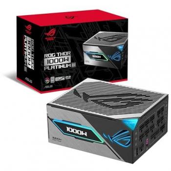 Fuente de Alimentación ASUS ROG Thor 1000W Platinum III Modular ATX 3.1 80 Plus Platinum con Pantalla OLED y Modo Turbo