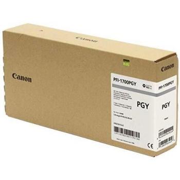 Canon PFI-1700PGY Original Photo Gray Ink Cartridge 700ml for imagePROGRAF PRO Series