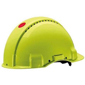 Casco de seguridad 3M Peltor G3000, ABS, con sistema de ajuste por ratchet, ventilado y fluorescente verde