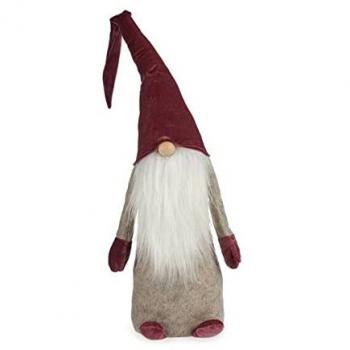 Figura Decorativa Gnomo Multicolor de Madera 20 x 100 x 25 cm