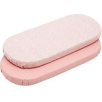 Cambrass - Sabana Bajera algodón - Sabana Ajustable con Gomas - Ropa de Cama para bebé con Tratamiento Sanitized - capazo/moisés 35x80x7 cm Rosa con Estampados