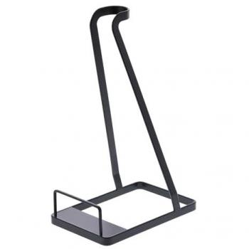 Soporte para aspirador de mano Yamazaki Jitsugyo, negro, dimensiones L15 x P24 x A38 cm, soporte en torre para aspirador inalámbrico