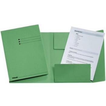 Subcarpeta Esselte A4 3 solapas Manilakarton 275 g/m² verde