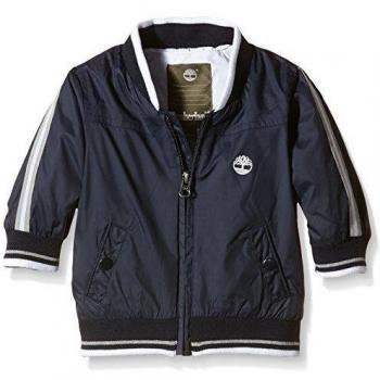 Timberland - Coupe-Vent A Capuche Garcon,  pack, Abrigo Impermeable Bebé-Niñas, azul