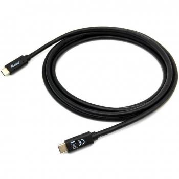 Equip 128347 Cable USB-C a USB-C 2 Metros USB 3.2 Gen 1 (3.1 Gen 1) Transferencia de Datos 5Gbps y Carga de 3A Color Negro