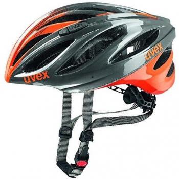 Uvex Boss Race - Casco de ciclismo unisex, color naranja / gris, talla 55-60