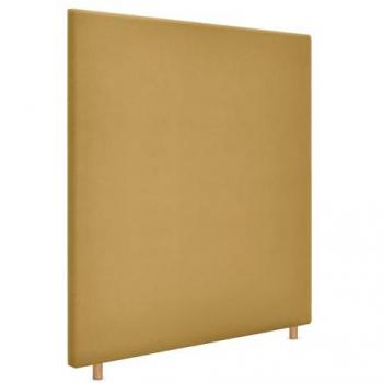 Cabecero Tapizado Aqualine Liso Hasta el Suelo 90x120cm en Tela Mostaza para Camas de 80/90 cm