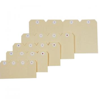 Shipping Tags Size 2, Buff, 82 x 41 mm, Pack of 1000