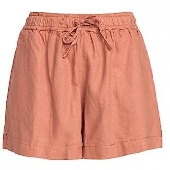 Roxy Pantalones Cortos Lekeitio Break para Mujer, color rosa, con cintura elástica, ideales para playa y actividades al aire libre