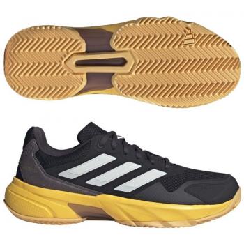 Zapatillas Adidas CourtJam Control 3 para Tierra Batida Hombres - Naranja, Negro, características: diseño específico para tenis en tierra batida, amortiguación ligera, suela de goma con tracción optimizada, parte superior de