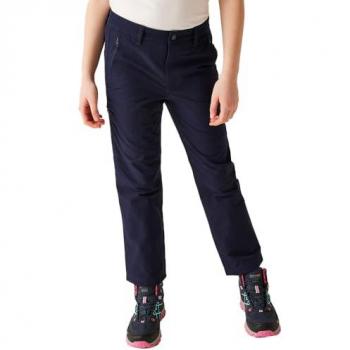 Regatta Junior Highton Waterproof Walking Trousers, Stretch & Water Repellent, Navy, Size: 9-10 Years