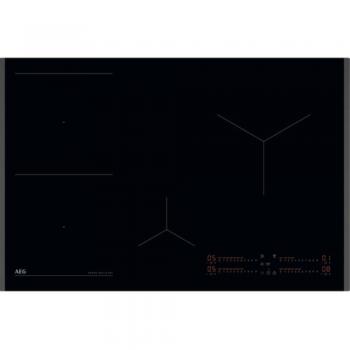 Placa de Inducción AEG TI84IB30FB 80cm con 4 Zonas de Cocción y Stop&Go Negra Integrada