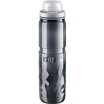 ELITE BIDON Termo Ice Fly Smoke 650ml Gris Humo, Adultos Unisex, Multicolor
