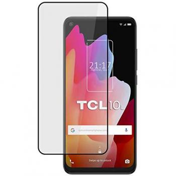 Protector de Cristal Templado 5D Completo Full Glue Negro para TCL 10L
